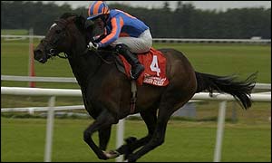 High Chaparral wins the Irish Derby