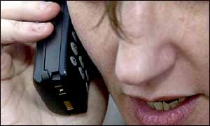 Woman talking on mobile phone