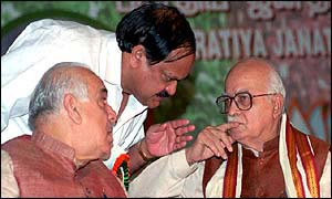 Venkaiah Naidu with LK Advani