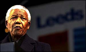 Former South African president Nelson Mandela