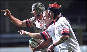 Ulster skipper Andy Ward after scoring a try against Neath last season