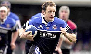 Mike Catt in action for Bath before being injured last season