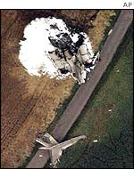 Plane wreckage 