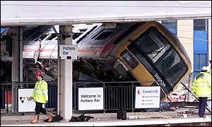 Potters Bar wreckage
