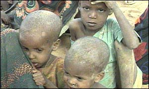Starving children during the 2000 famine