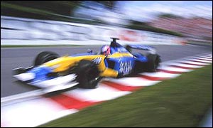 Jenson Button in the Renault