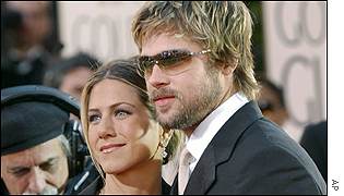 Jenniger Aniston and Brad Pitt 