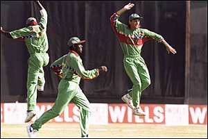 Kenya celebrate the greatest win in their history