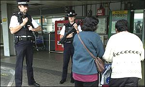 Police at Heathrow airport