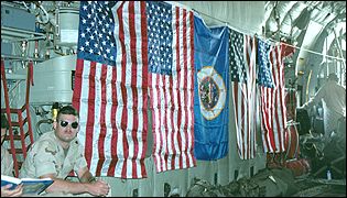 US flags