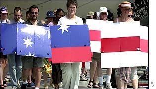Rehearsal for Fourth of July celebrations