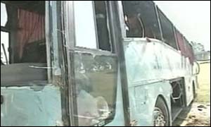 French coach crash scene