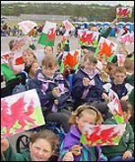 School pupils in Llanelli