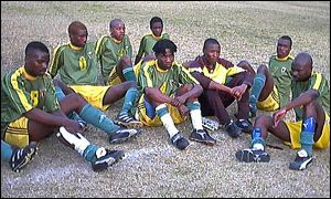 Zimbabawean players in camp for a match against Malawi