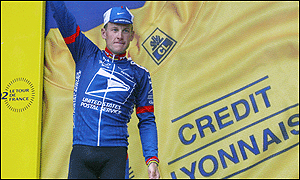 Lance Armstrong won the prologue of the Tour de France 
