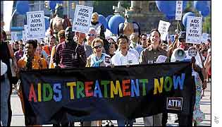 Campaigners march in Barcelona