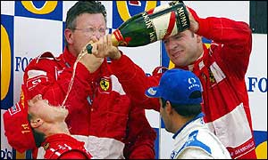 Ross Brawn (back left)