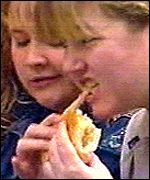girl eating