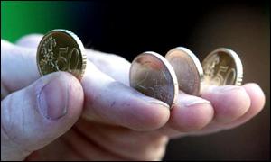 Euro coins generic