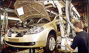 Nissan Sunderland production line