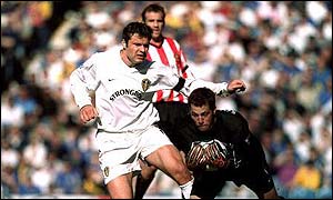 Mark Viduka in action for Leeds