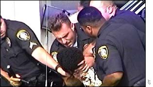 Video footage of the incident