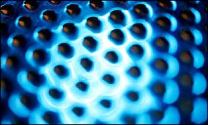 Close-up of metal sieve
