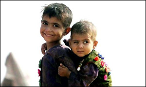 Two refugee boys