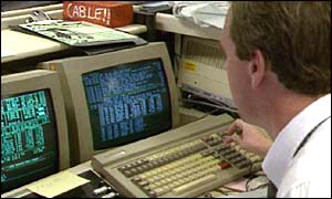 Computer desk man