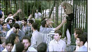 Students in Tehran protest this week