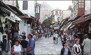 Rhodes street scene