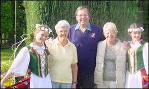 Ruta, Brenda and Trevor Wilford, Rita Williams and Gintare