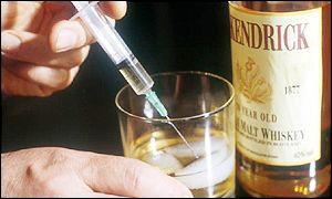 A drink is spiked