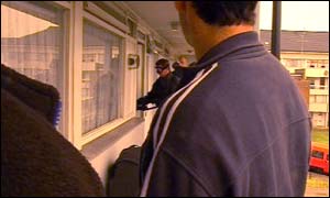 Police force entry into flat