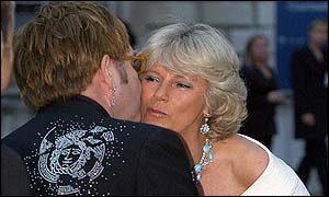 Elton John and Camilla Parker Bowles