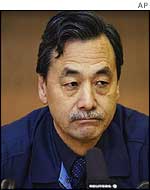 Disappointed project leader Kimio Sakata 