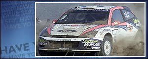 Colin McRae on his way to a record-breaking win 