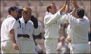 Shaun Udal celebrates