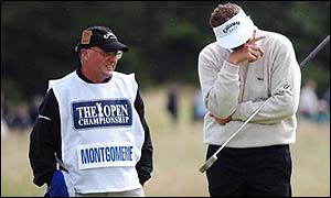 Colin Montgomerie struggled badly at Muirfield