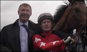 Sir Alex Ferguson and Mick Kinane