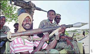 Somali militia men  