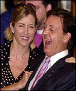 Sir Paul McCartney and  Heather Mills 