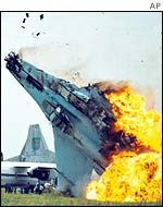 Crashed plane