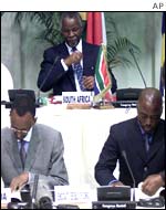 Rwandan, South African and Congolese presidents