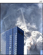 World Trade Center collapsing
