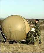 Soldiers and weather balloon   BBC