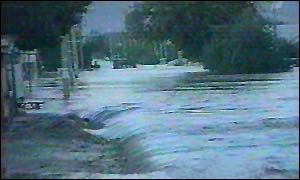 Russian flood scene