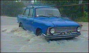 Russian flood scene