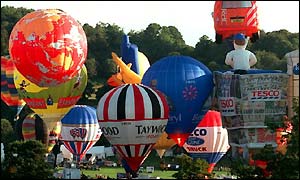 Friday's mass ascent at the Bristol International Balloon Fiesta