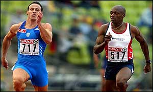 Marlon Devonish has Konstantinos Kenteris in his sights in the semi-final